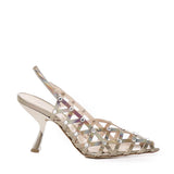 Décolleté in pelle metallizzata CHARLIE S2402 IRIDEALBA ALCHIMIA 