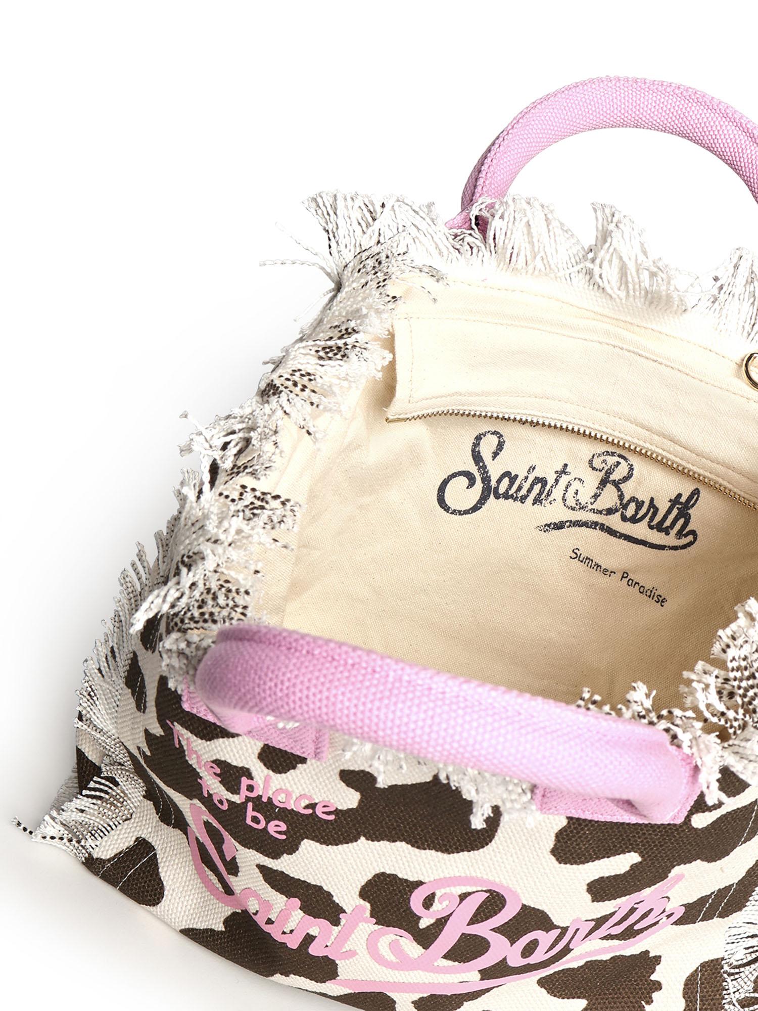 Borsa Colette in canvas di cotone con stampa COL0001 00327L MC2 SAINT BARTH 