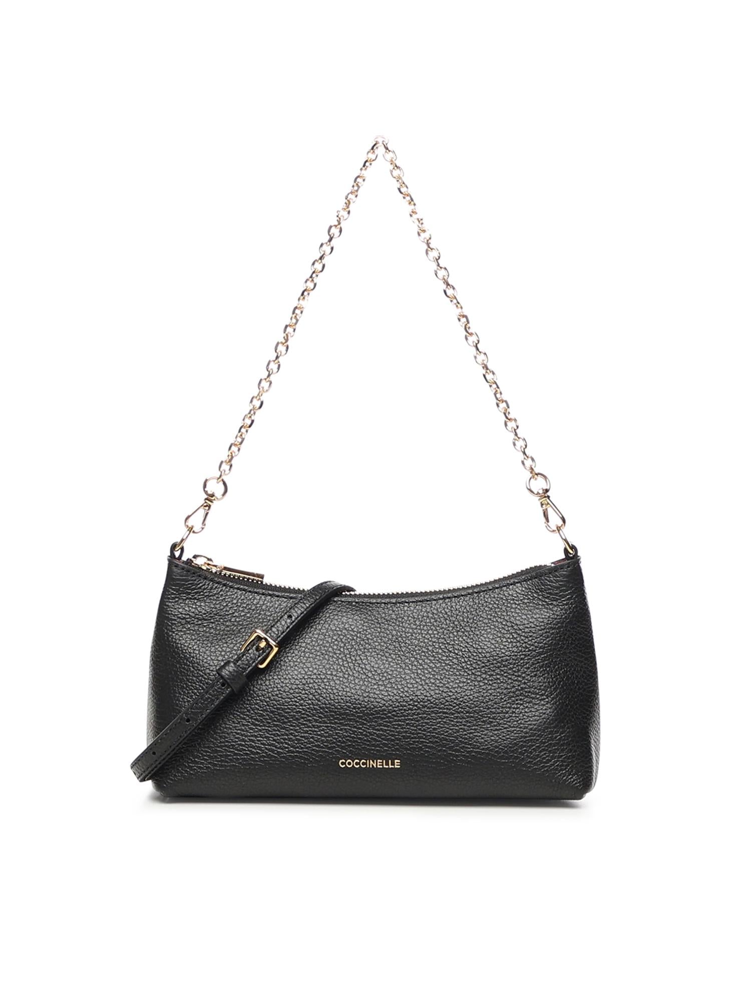 Minibag in pelle con grana E5QH0550101 001 COCCINELLE 