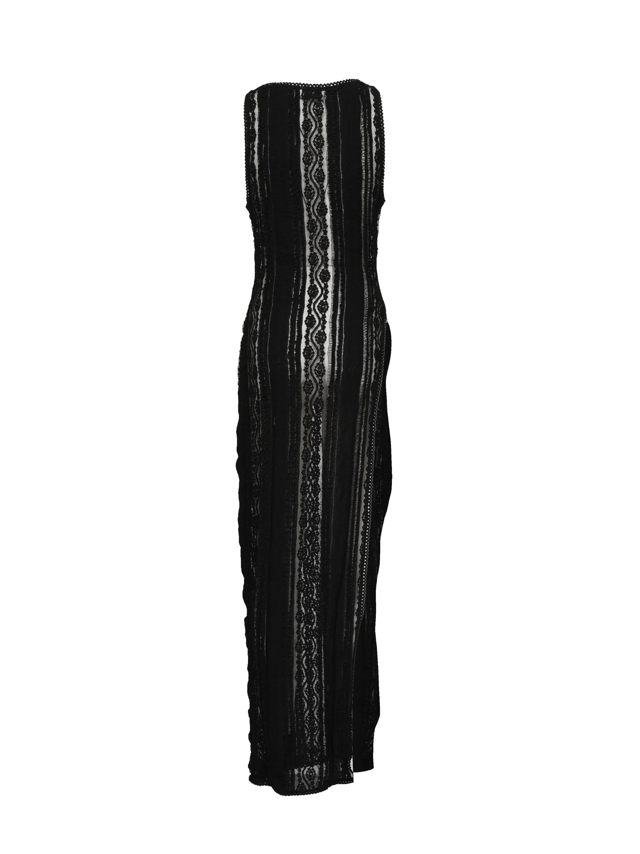 Vestito lungo Ila 255614 BLACK CHARO RUIZ 