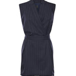 Abito corto smanicato in lana poly gessata 105829 A2QYEZ1 PINKO 