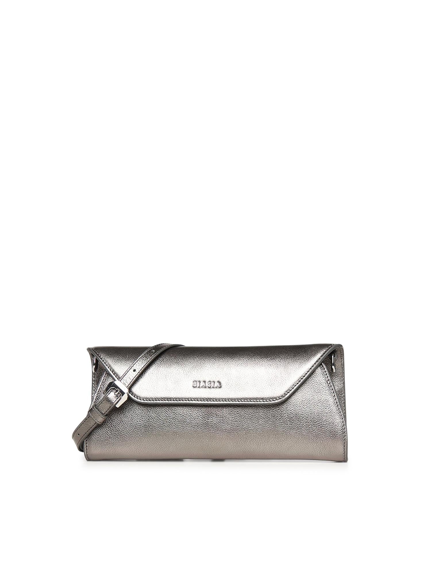 Clutch con logo in pelle BIBP9PE01M 083 BIASIA 