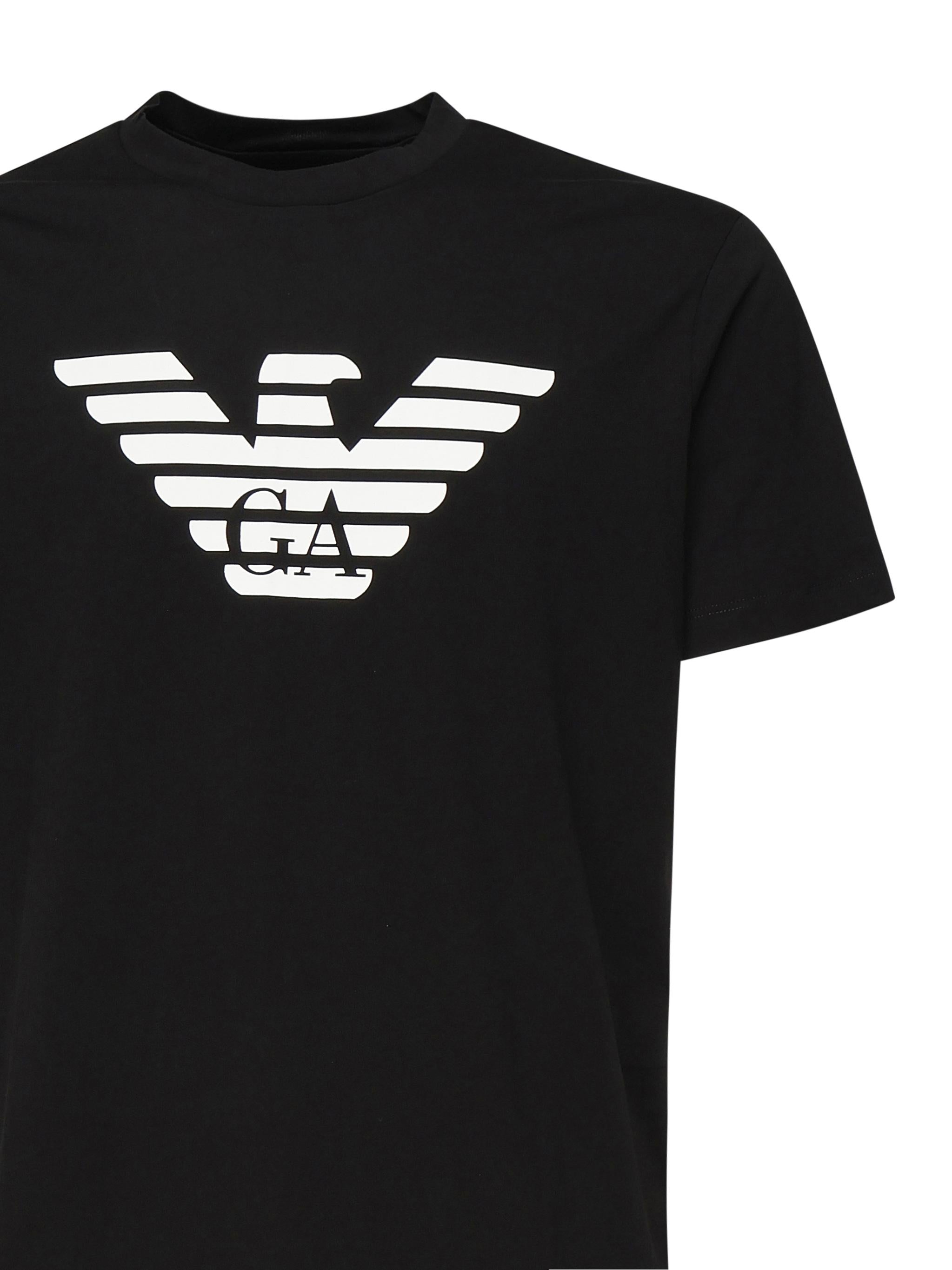 T-shirt in jersey con stampa logo 8N1TN5 1JPZZ0022 EMPORIO ARMANI 