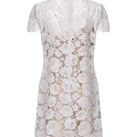Mini abito in pizzo SS25049S LILAC SELF-PORTRAIT 