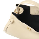 Borsa a mano Gyoza in pelle GYOZA PEBBLE GRAIN LEATHER ANGORA YUZEFI 