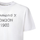 T-shirt con stampa in cotone<BR/> UMA25169TS WHITE RICHMOND X 