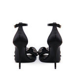 Sandalo in raso con ricamo strass CR1793 A9S438S488 DOLCE & GABBANA 