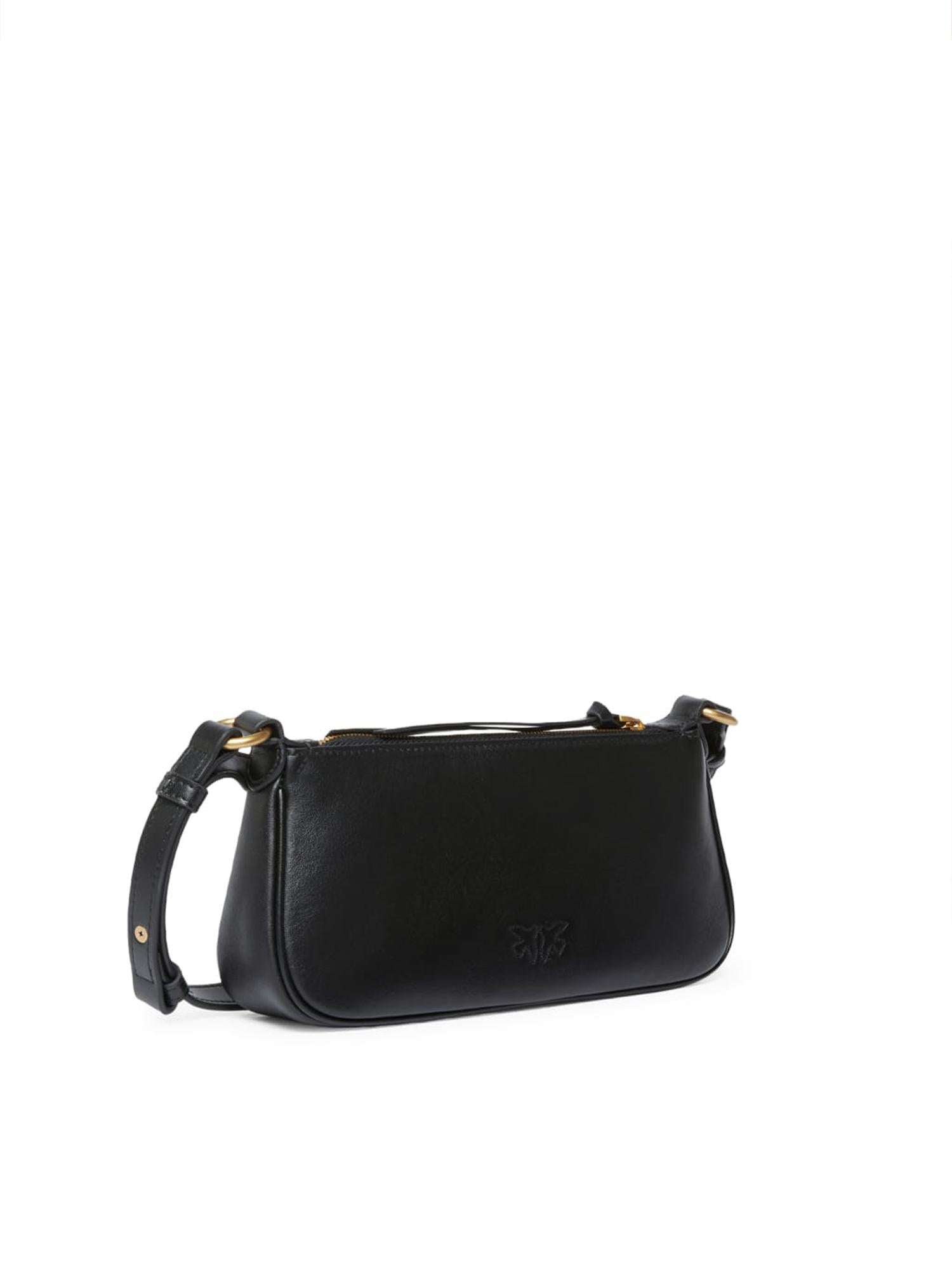 Borsa a tracolla Mini Half Moon Horizontal in pelle 105069 A0QOZ99Q PINKO 