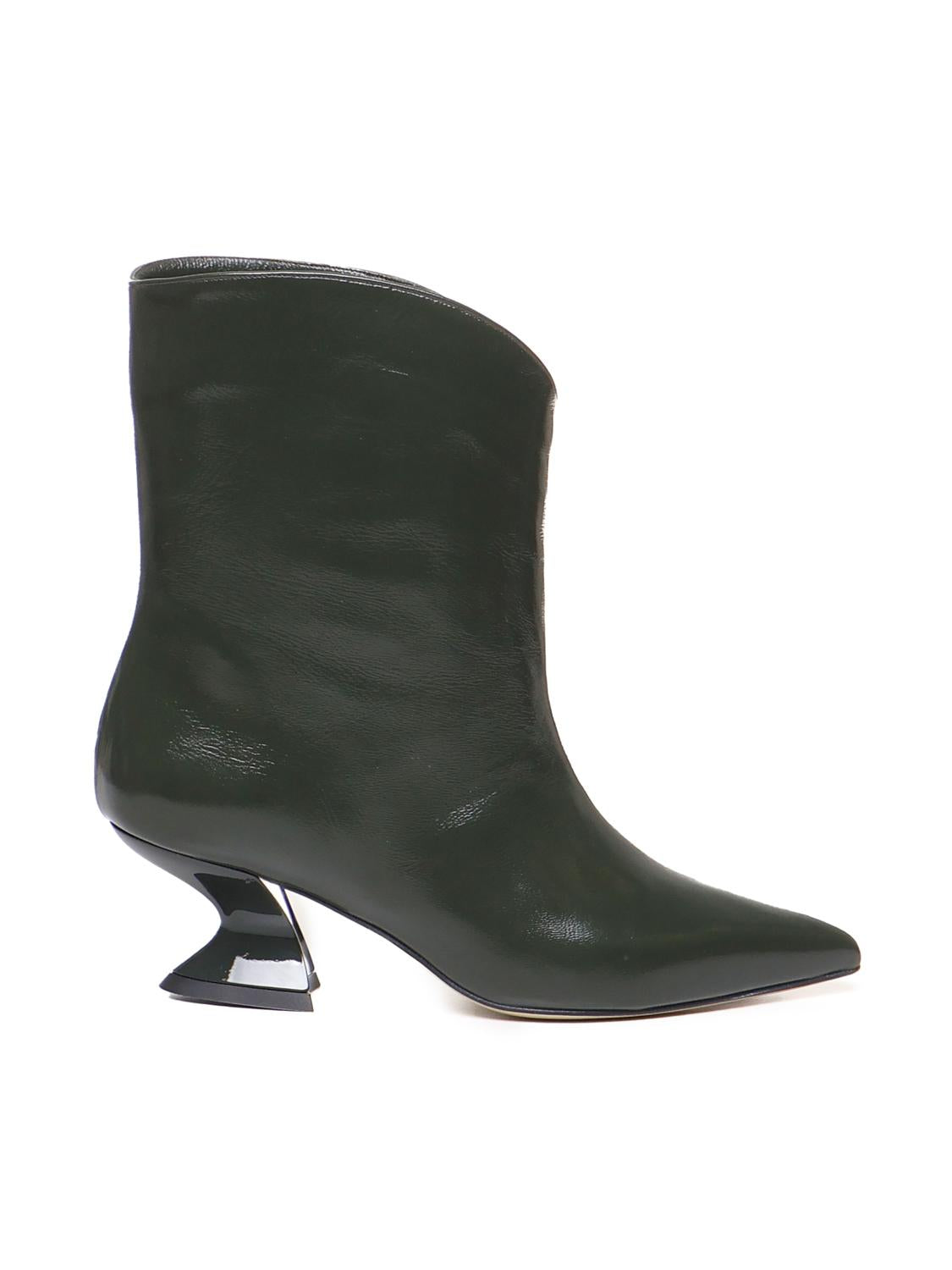 Tronchetto in pelle con tacco basso ELIANE 143 VERLUXVERDE ALCHIMIA 
