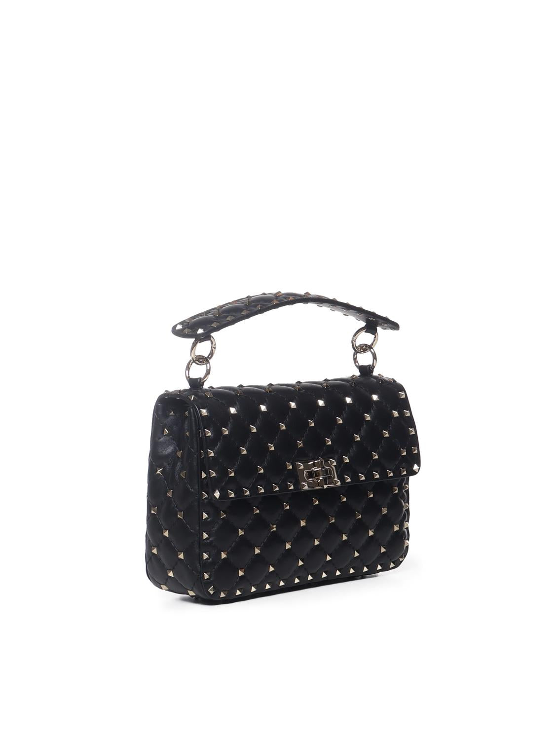 Borsa media Rockstud Spike in nappa<BR/> 5W0B0122 NAP0NO VALENTINO GARAVANI 