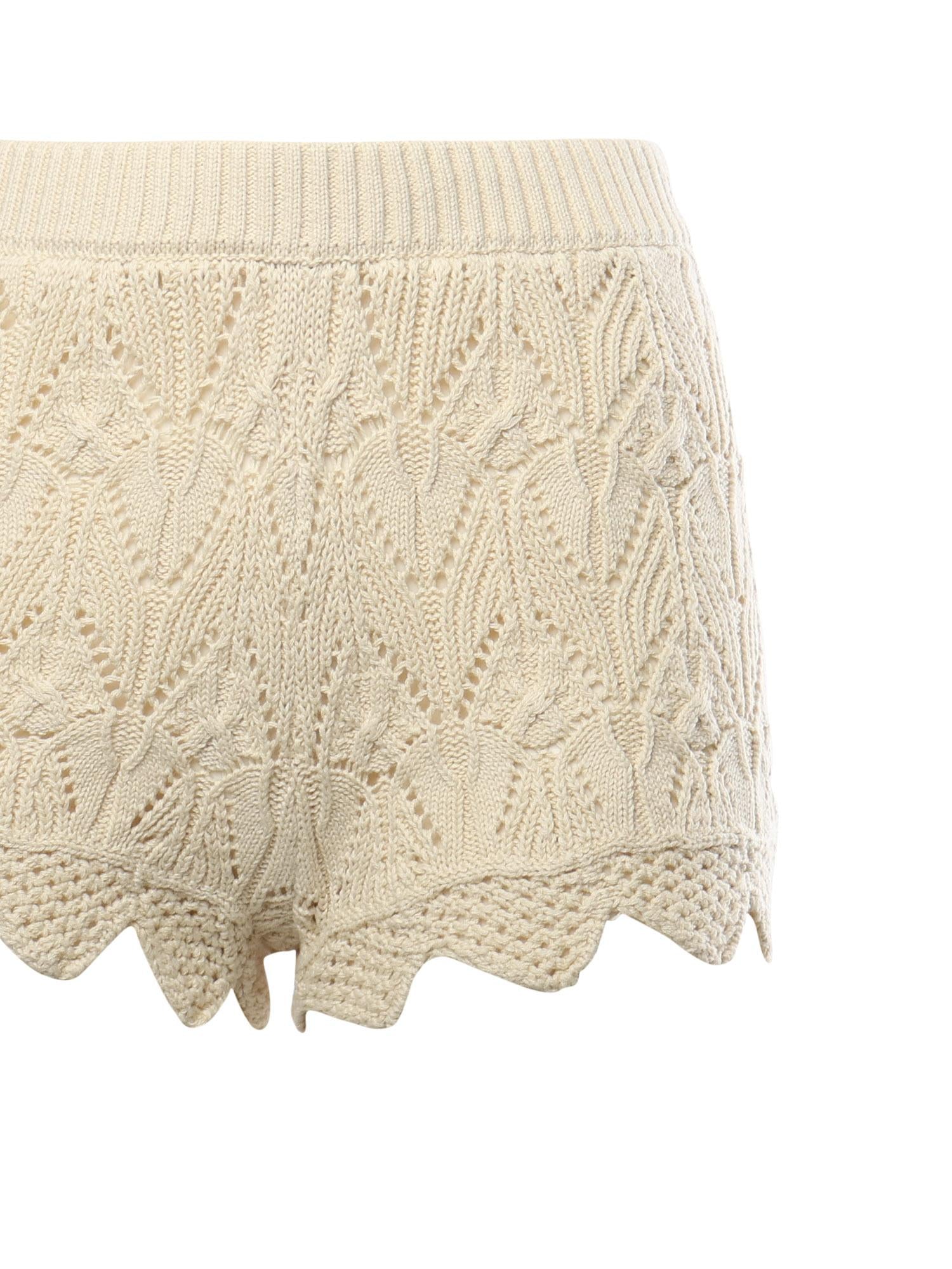 Shorts Lelia in cotone KB0047 CREAM FOR LOVE & LEMONS 