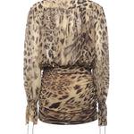 Mini abito Yulia T180155B TNP255ANIMALIER THE ANDAMANE 