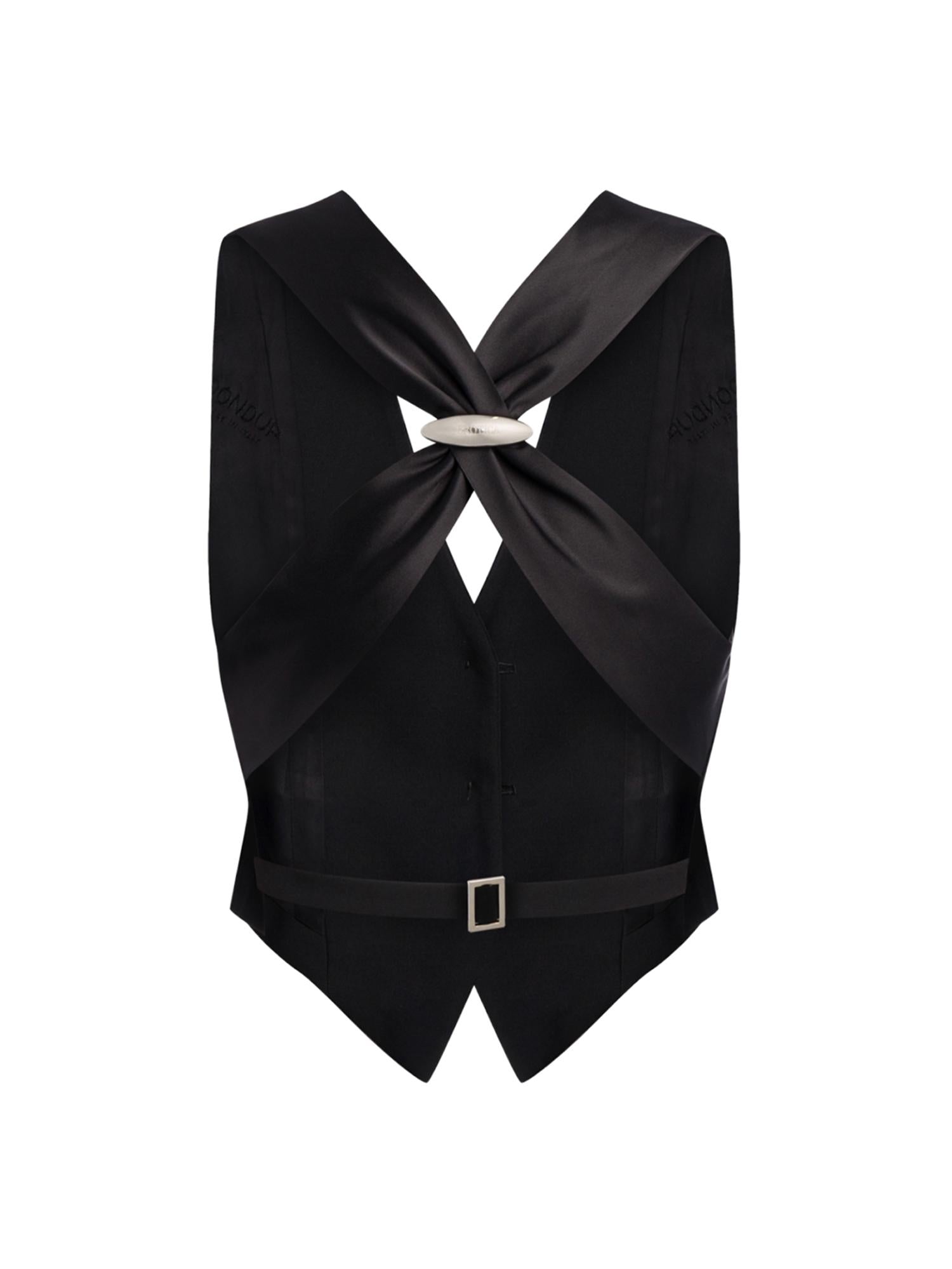 Gilet in tela bistretch DJ857 TS0009D999 DONDUP 