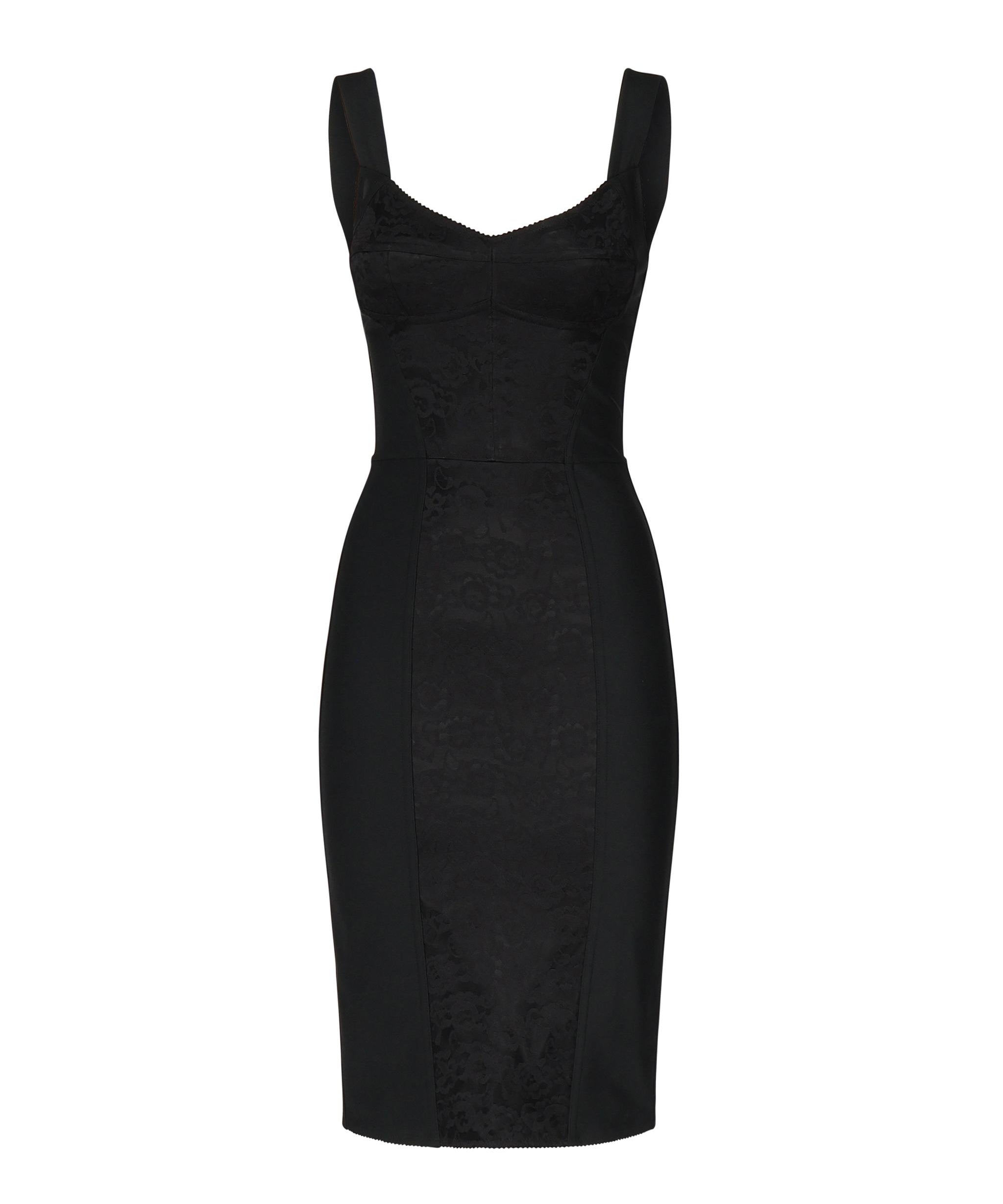 Abito in guaina elastica e pizzo F63G9T GDCLQN0000 DOLCE & GABBANA 
