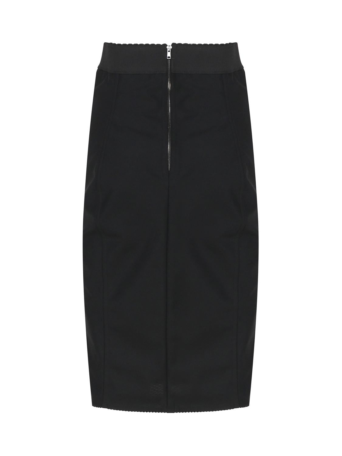 Gonna corsetteria in marquisette e raso F4BKDT GDCLSN0000 DOLCE & GABBANA 