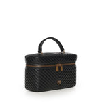 Beauty case a tracolla in nappa chevron 106348 A0GKZ99Q PINKO 