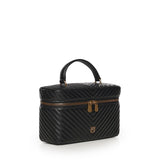 Beauty case a tracolla in nappa chevron 106348 A0GKZ99Q PINKO 