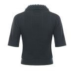 Maglia stile polo con perle 105484 A2QZX34 PINKO 