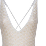 Costume intero con bretelline sottili incrociate MC22SP03 BR00TC14001 MISSONI 
