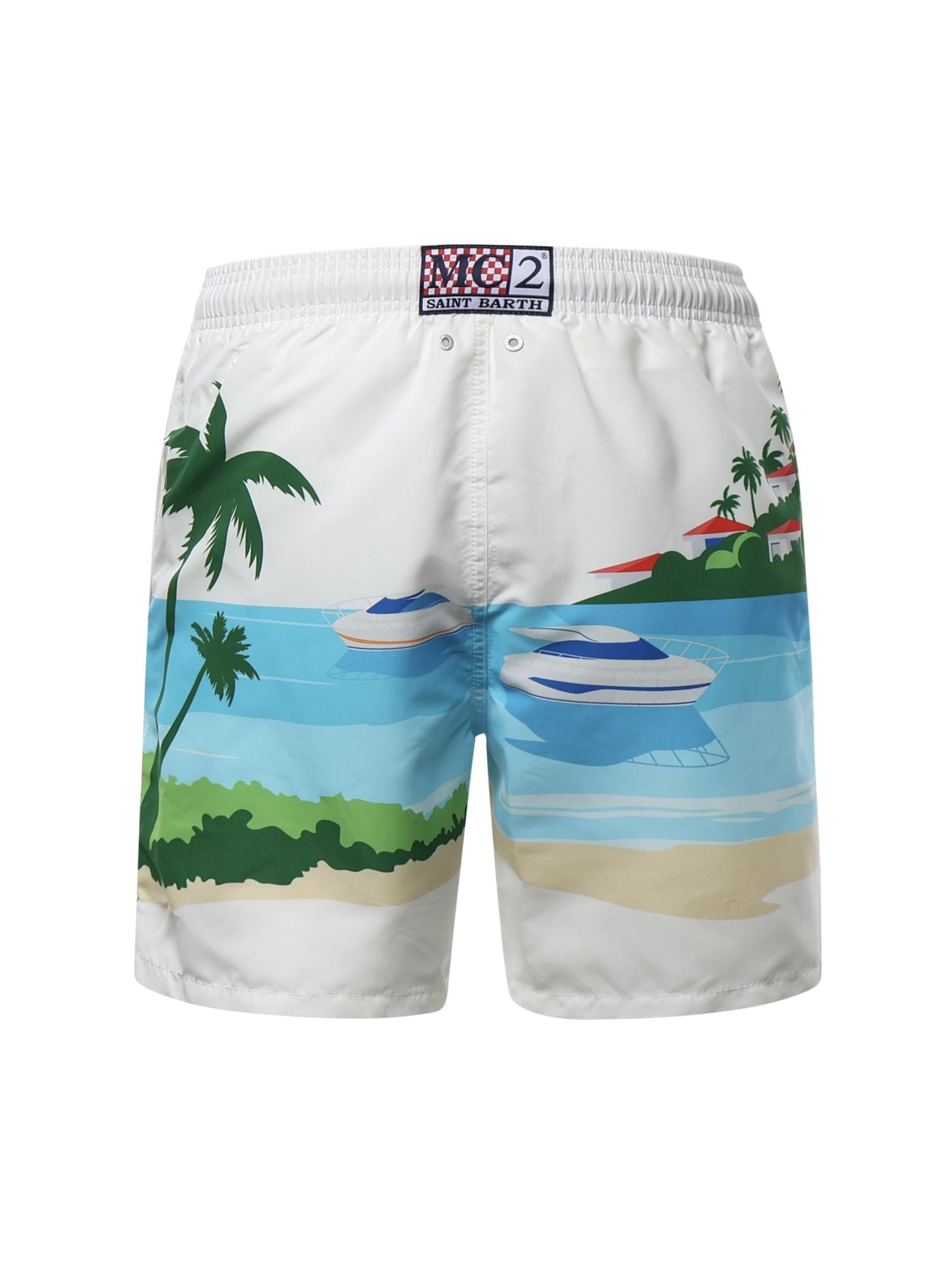 Costume da bagno con stampa GUS0009 07562L MC2 SAINT BARTH 