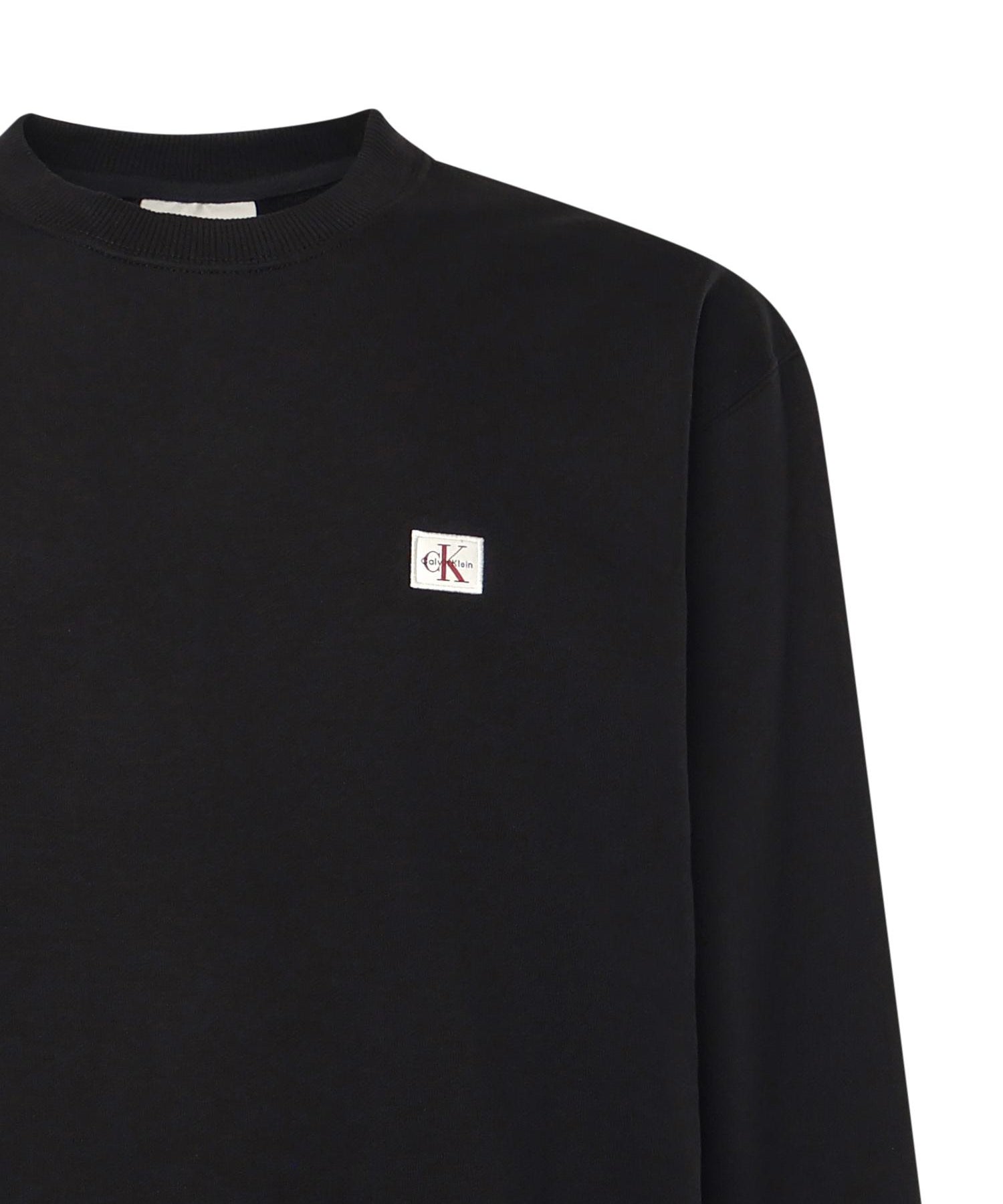 Felpa in spugna monologo con logo LV04RC273G UB1 CALVIN KLEIN 