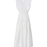 Abito midi smanicato con pieghe e cut-out 106828 A2LDZ05 PINKO 