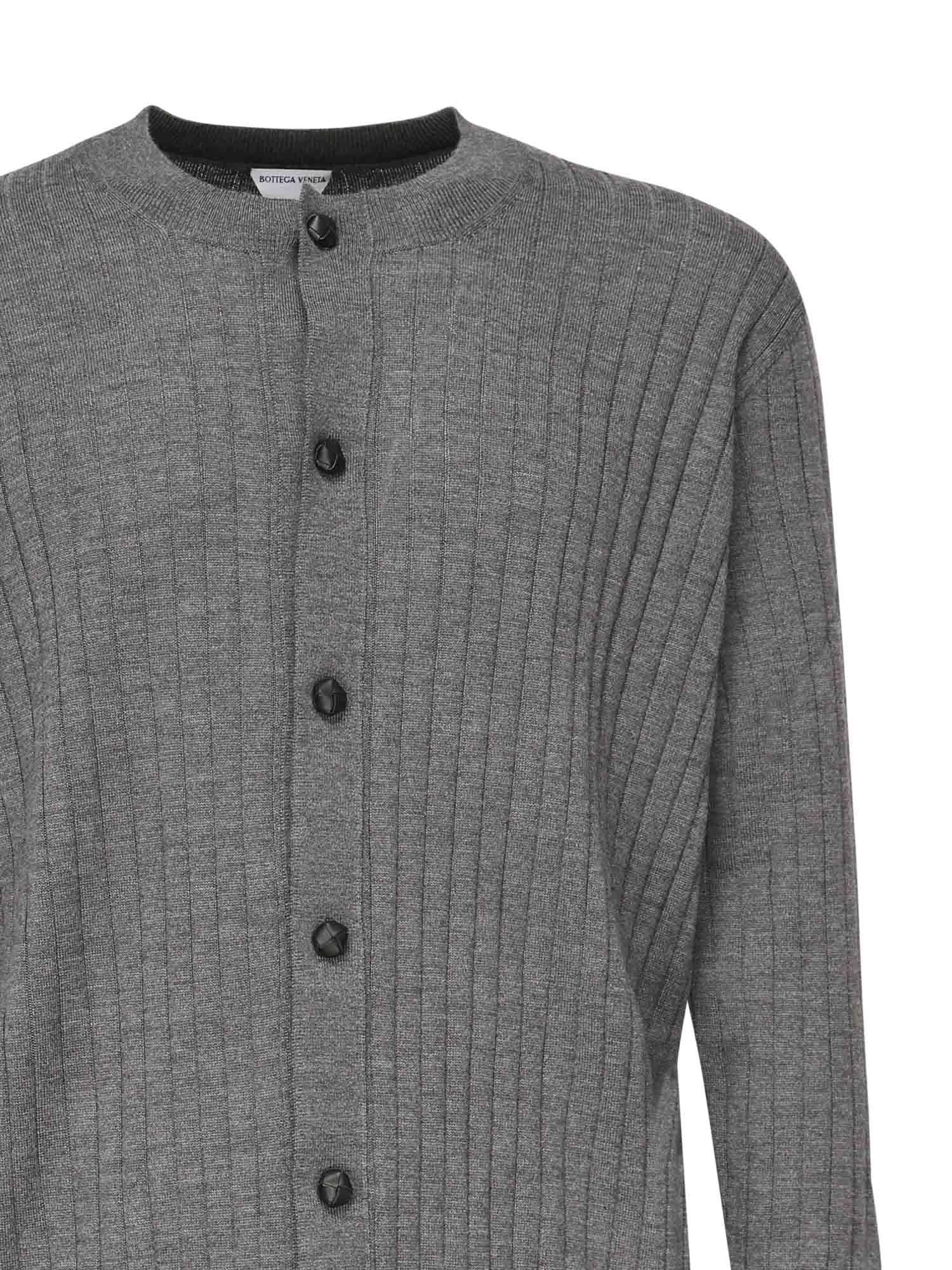 Cardigan in lana a coste 838111 V5L701370 BOTTEGA VENETA 