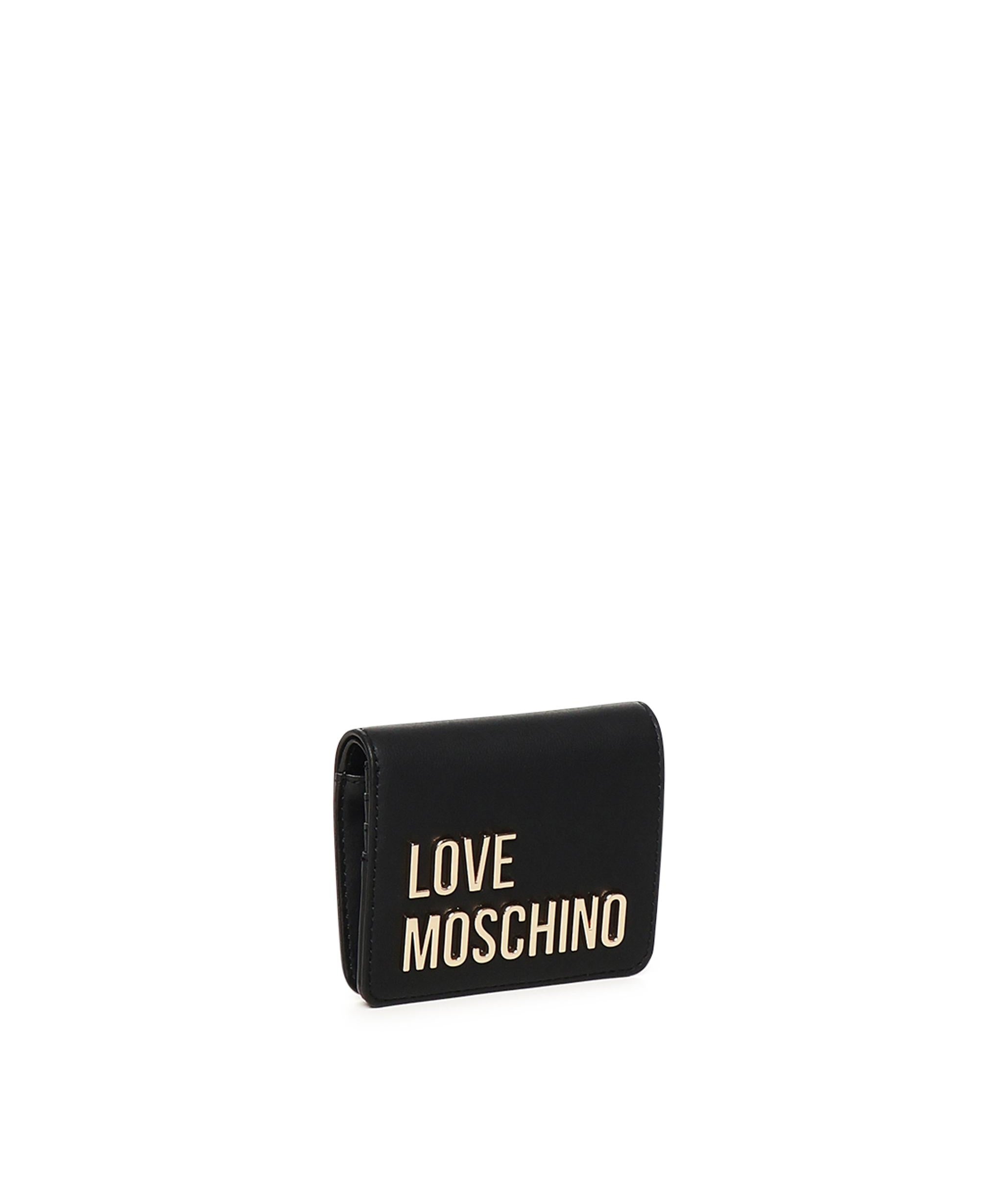 Portafoglio piccolo con logo JC5612PP1MKD0 000 LOVE MOSCHINO 
