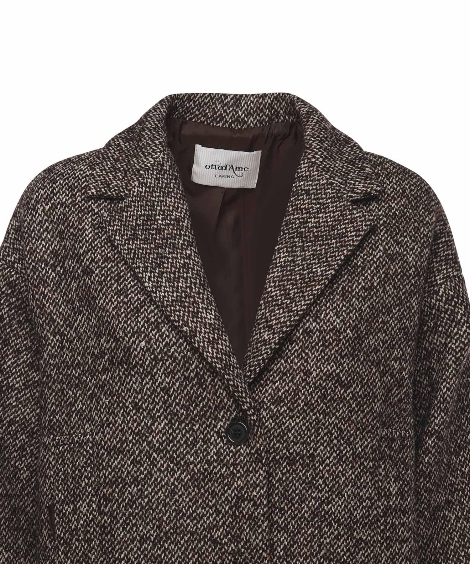 Cappotto midi melange DJ0063 VAR.UNICA OTTOD'AME 