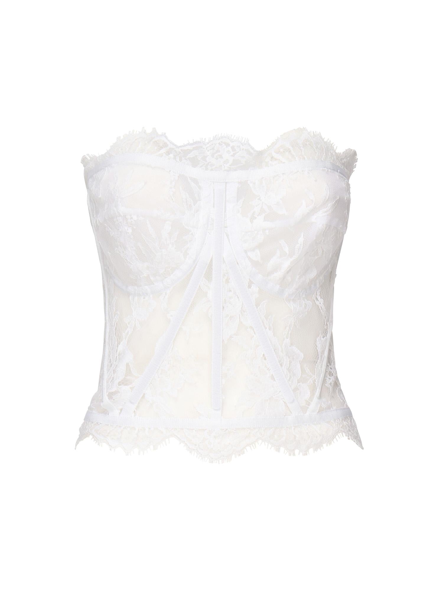 Top bustier in pizzo F72X4T HLMQJW0800 DOLCE & GABBANA 
