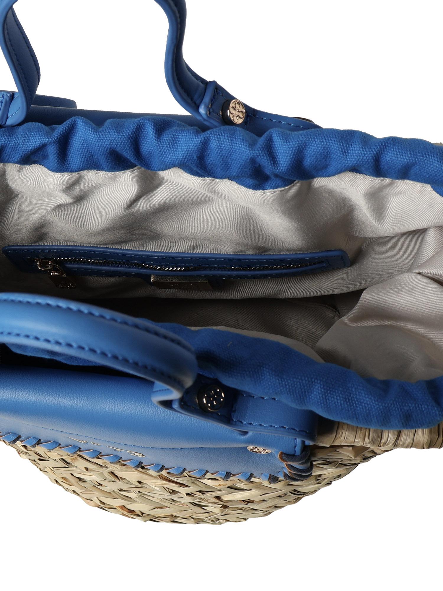 Mini bag Vanna con logo 73BS9N202 VANNABLUET/NATURALE V° 73 