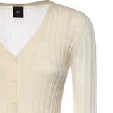 Cardigan in maglia leggera a coste 106321 A34BC14 PINKO 