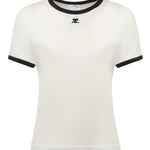 T-shirt in cotone con logo 125JTS017JS0203 B211 COURREGES 
