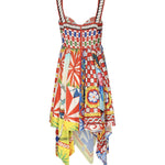 Abito con stampa Carretto in seta F6J1ST GDS12HH96D DOLCE & GABBANA 