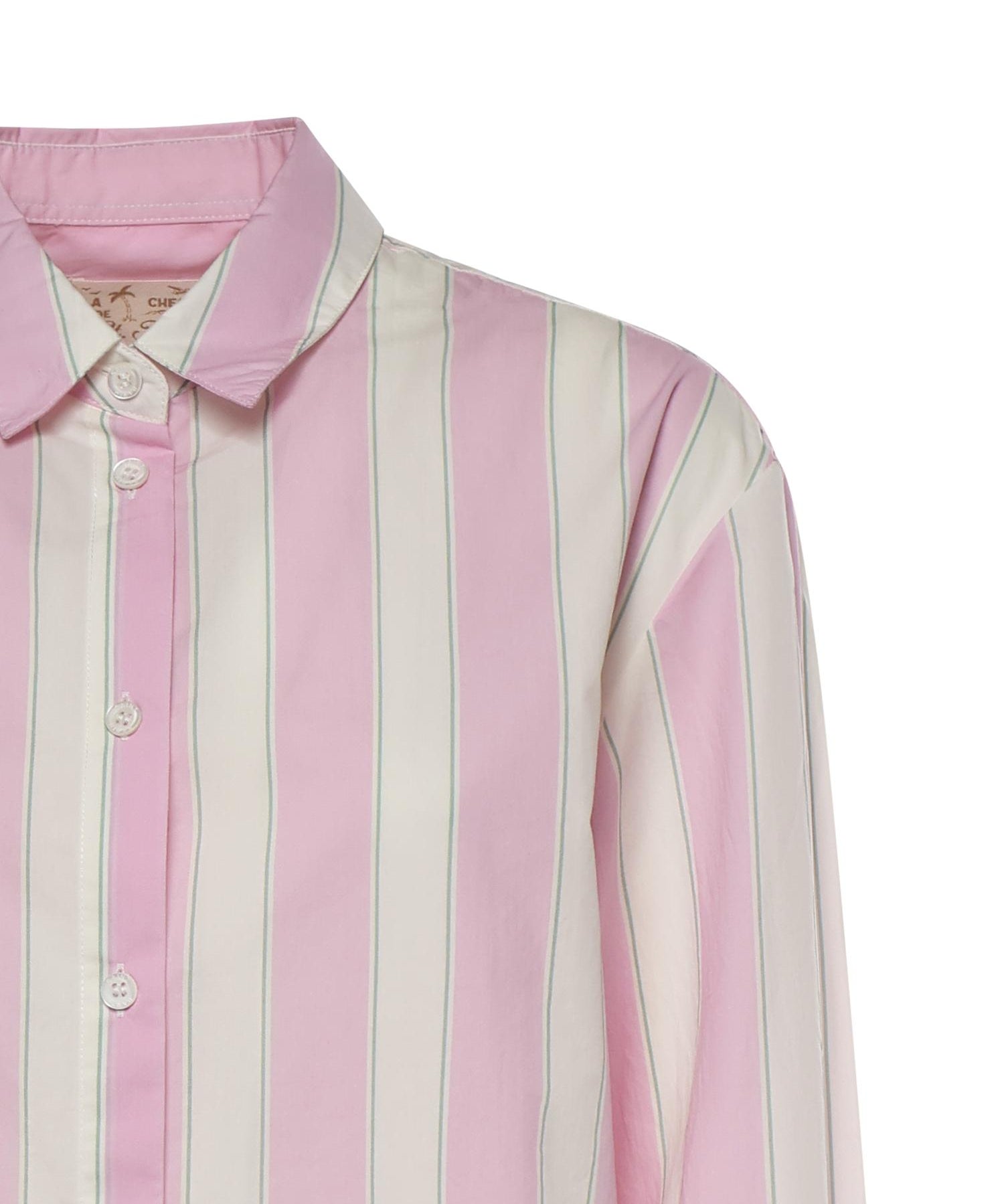 Camicia in cotone a righe con ricamo BRIG001 00897L MC2 SAINT BARTH 