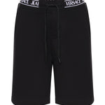 Bermuda in jersey di cotone con logo 80GADT16 CF01T899 VERSACE JEANS COUTURE 
