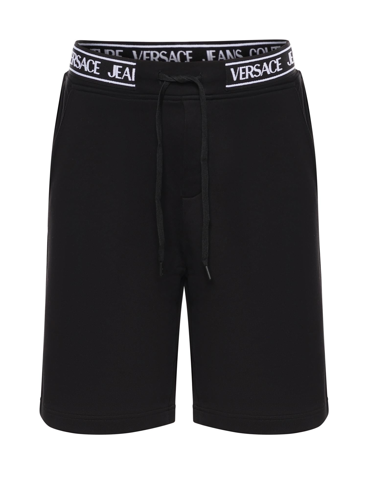 Bermuda in jersey di cotone con logo 80GADT16 CF01T899 VERSACE JEANS COUTURE 
