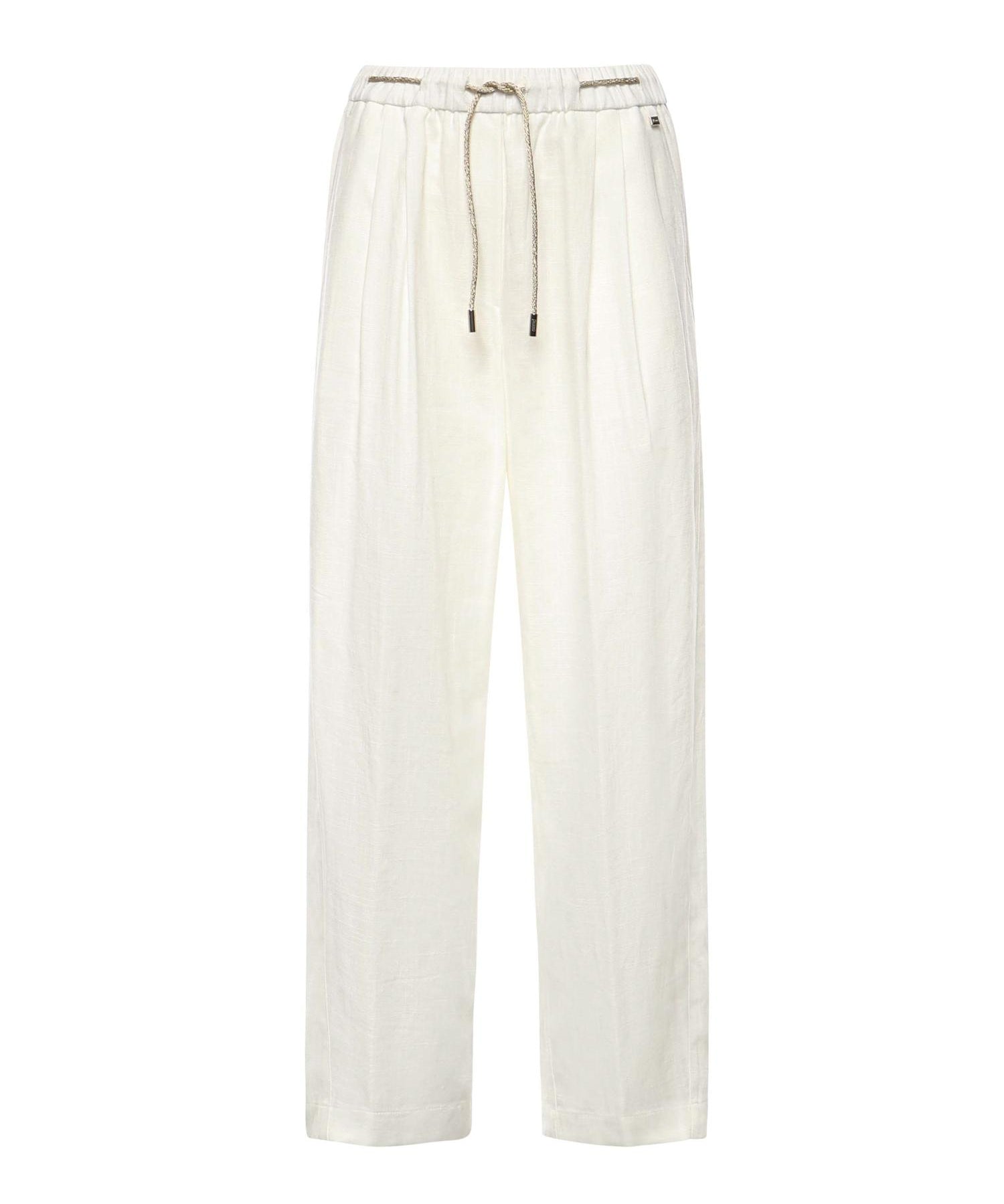 Pantaloni in linen blend PT000222D 126891000 HERNO 