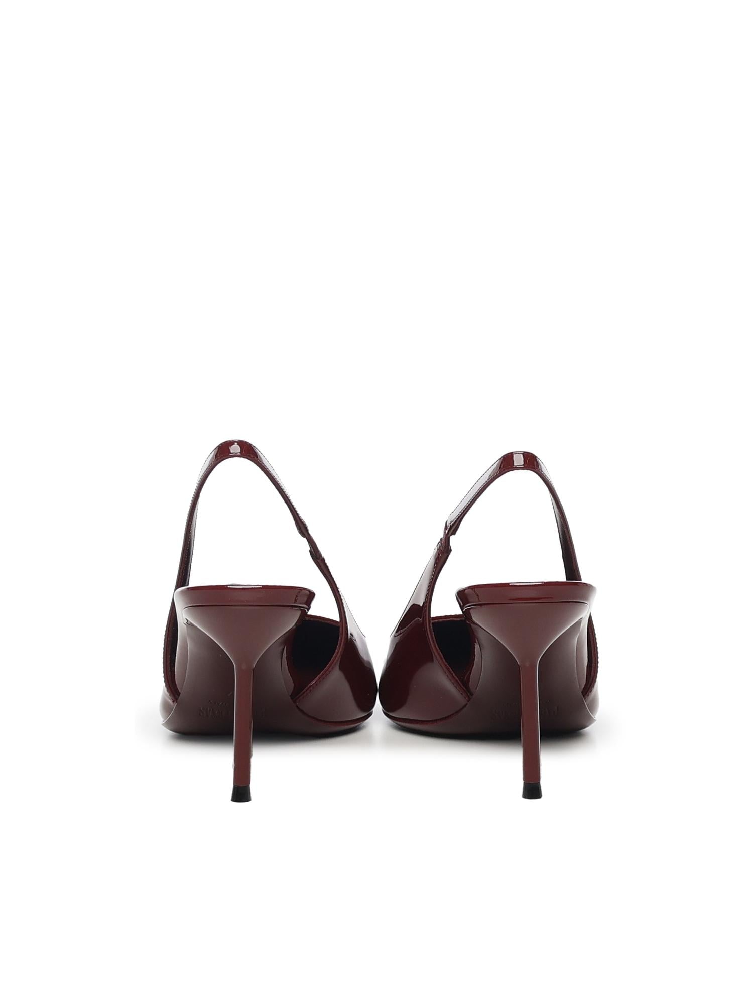 Slingback Lidia in vernice PX1635XVN01 ROUGE NOIR PARIS TEXAS 