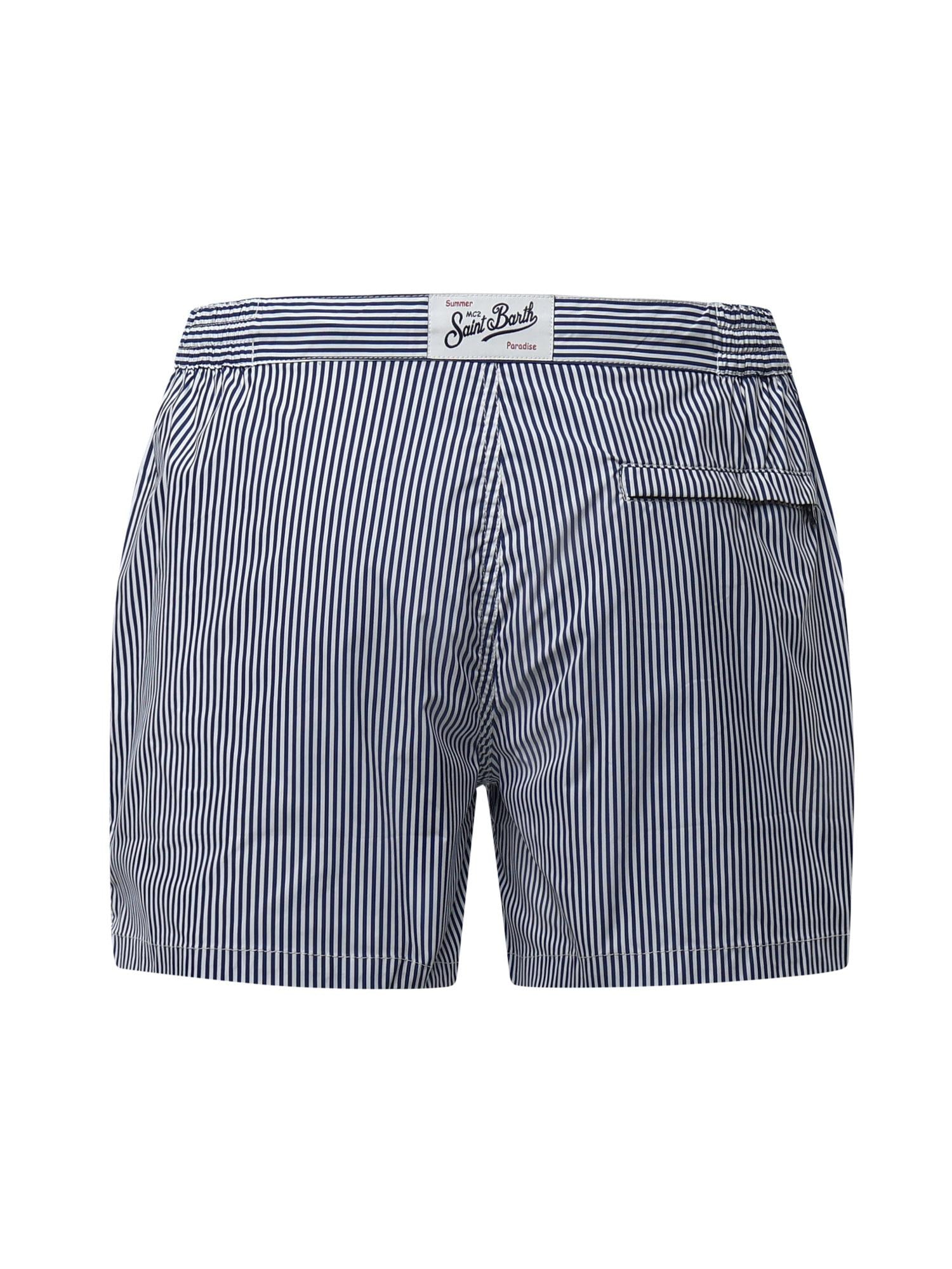 Costume mare a righe con logo HAR0001 04134L MC2 SAINT BARTH 