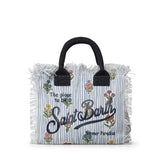 Borsa Colette in canvas con frange COL0001 02587L MC2 SAINT BARTH 