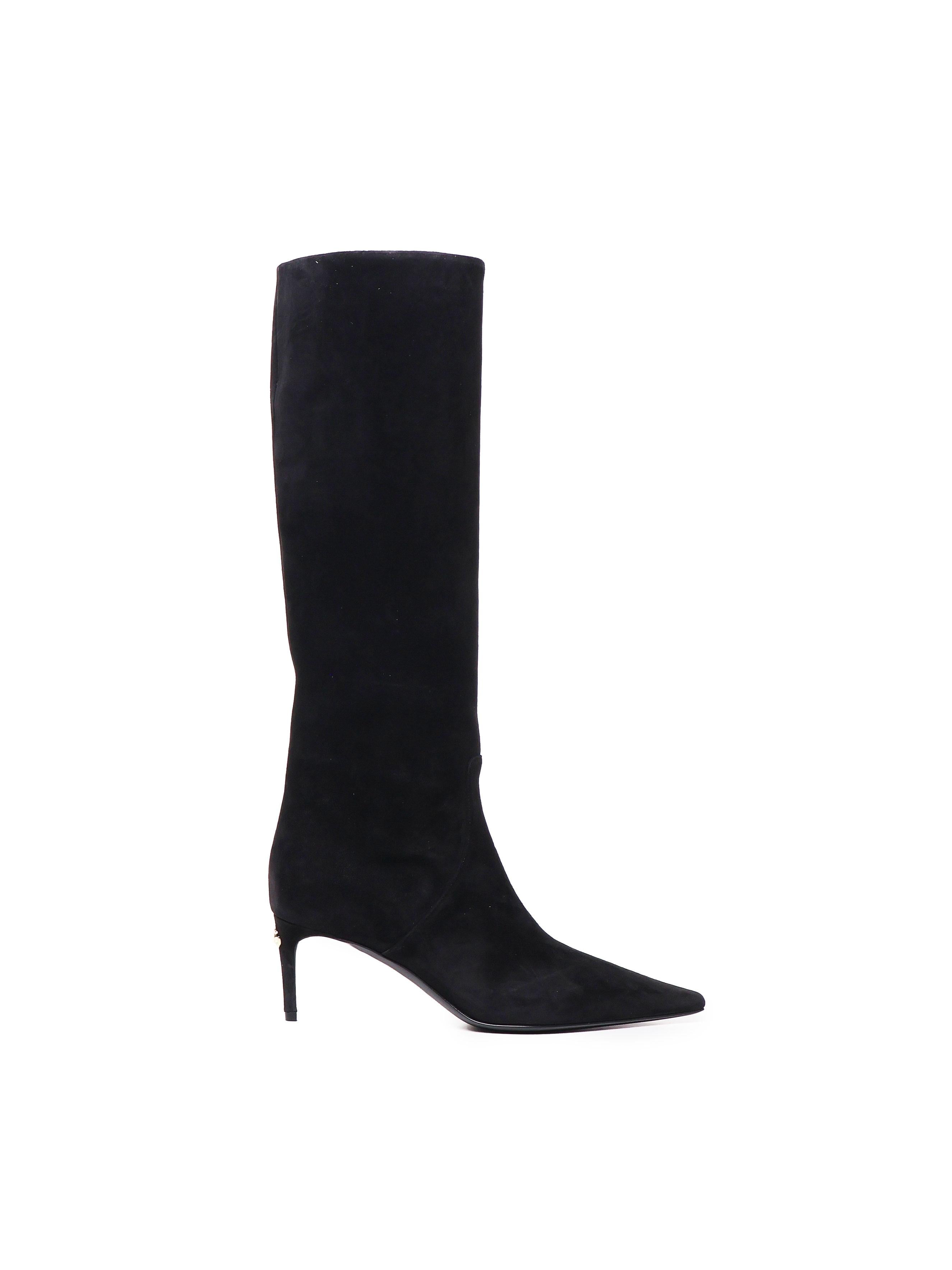 Stivali in suede CU1139 A680780999 DOLCE & GABBANA 