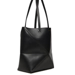 Borsa Puzzle Fold Tote media in pelle di vitello A657G50X01 1100 LOEWE 