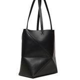 Borsa Puzzle Fold Tote media in pelle di vitello A657G50X01 1100 LOEWE 