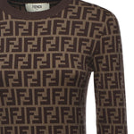 Abito in cotone con stampa logo all-over FZDC83 ASJTF0GGE FENDI 