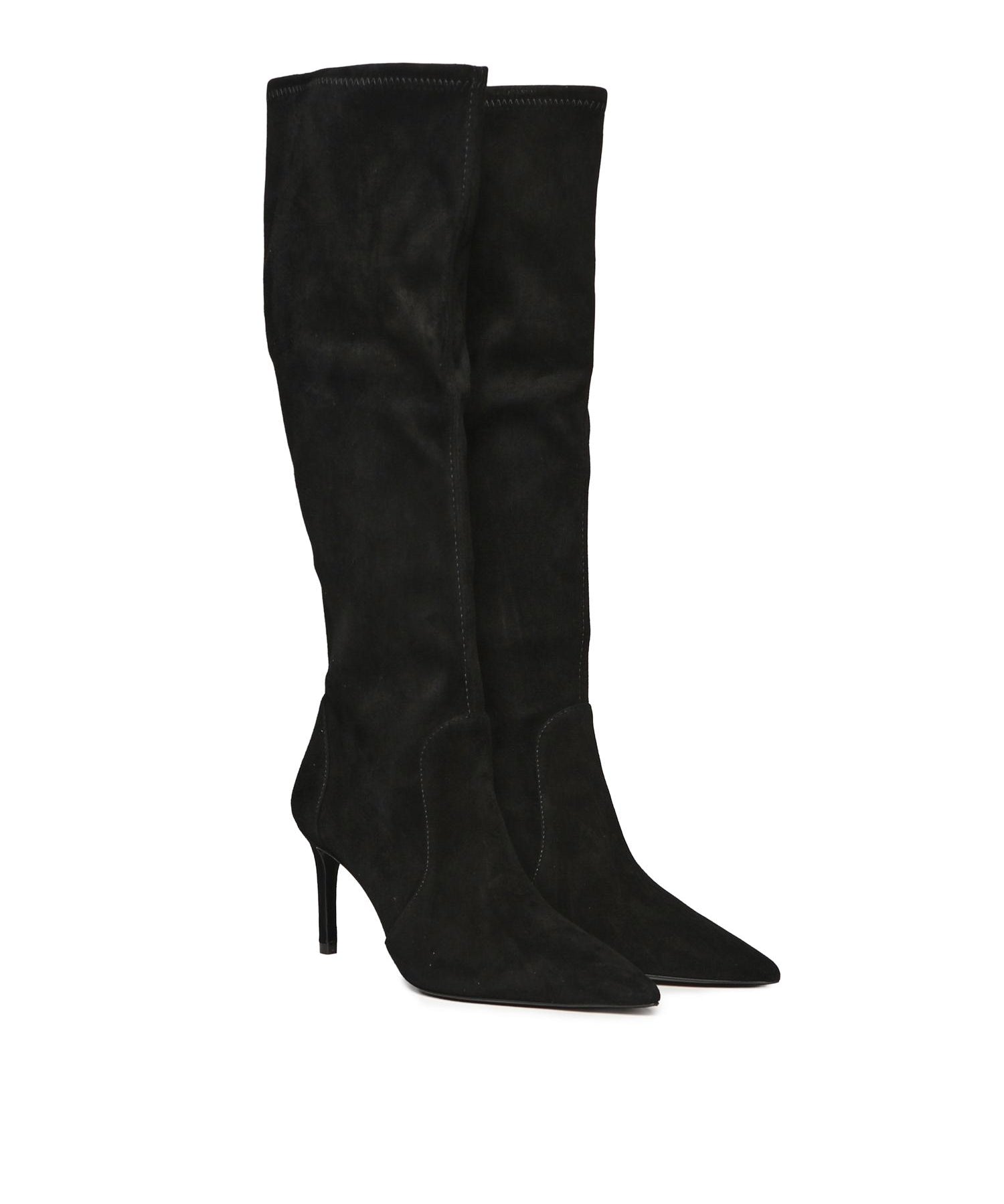 Stivali Stuart Power in suede<BR/> SJ979 BLK STUART WEITZMAN 