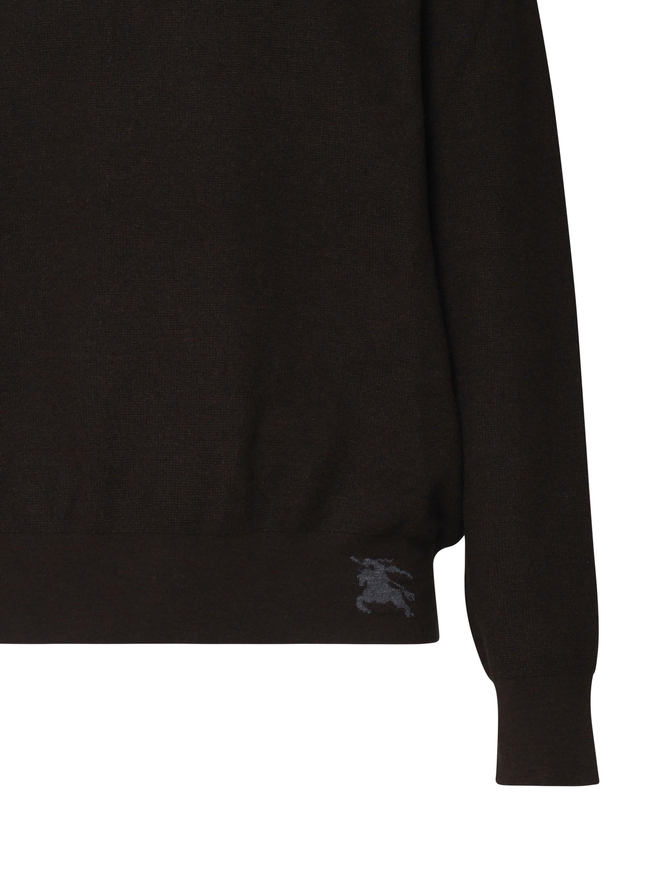 Maglioncino in cashmere con logo knight 8093611 C1170 BURBERRY 