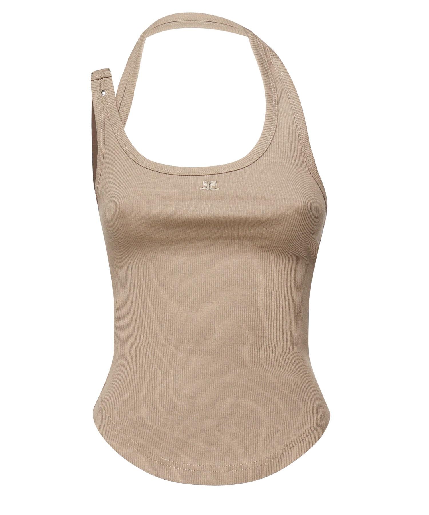Canotta con fibbia asimmetrica 325JDE143JS0194 1098 COURREGES 