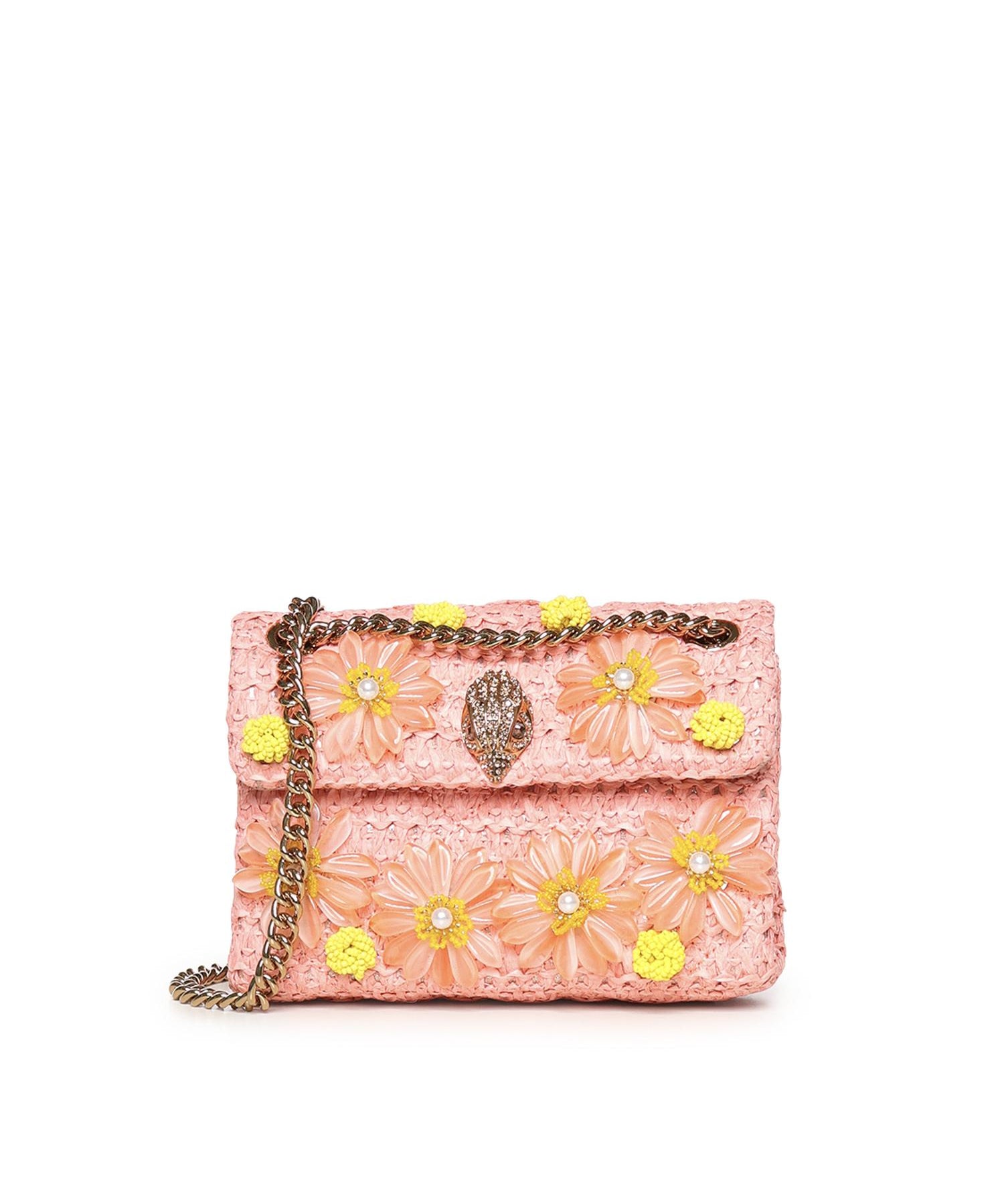 Mini bag Kensington in rafia 5576896999 PEACH KURT GEIGER 