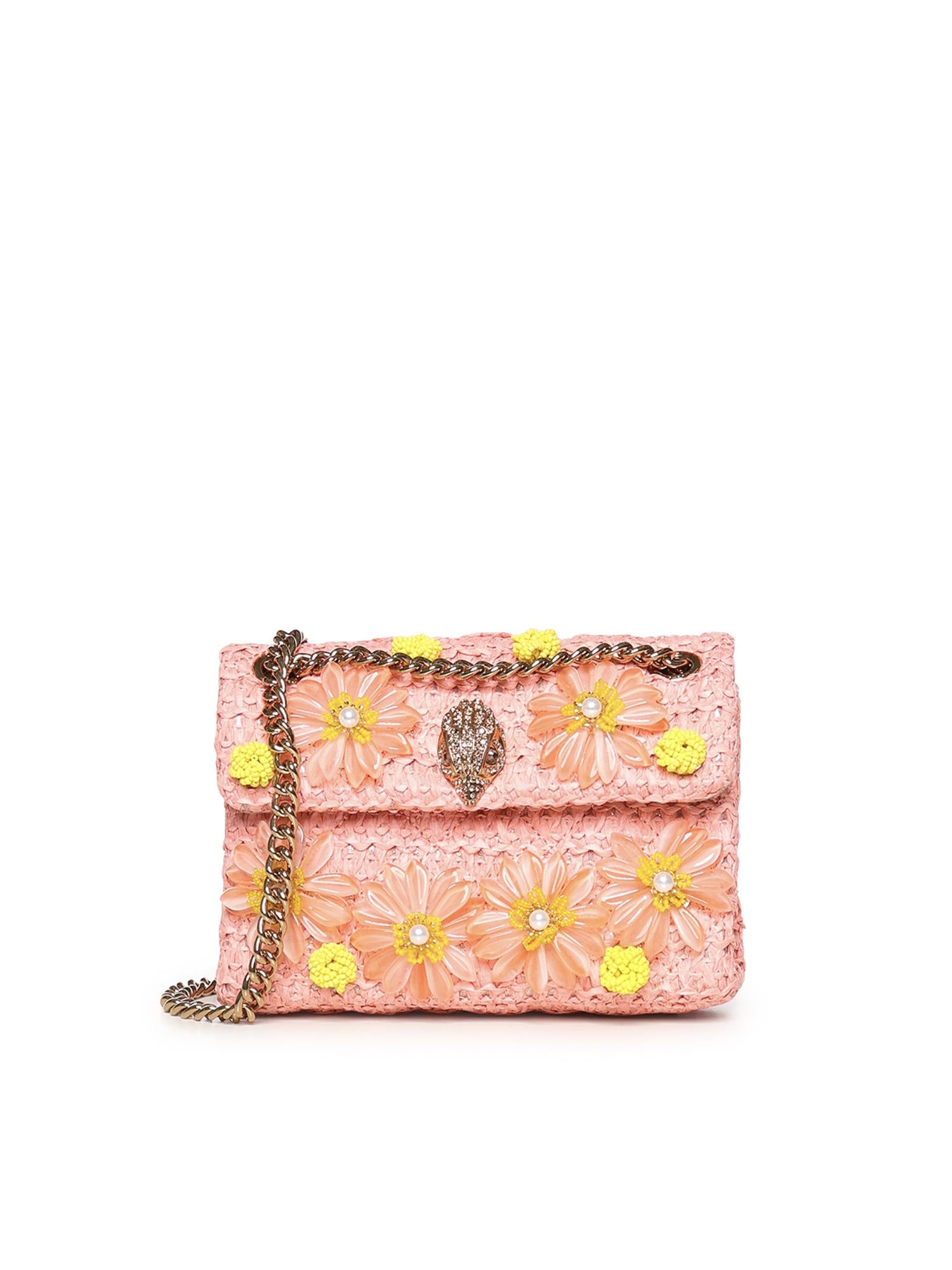 Mini bag Kensington in rafia 5576896999 PEACH KURT GEIGER 